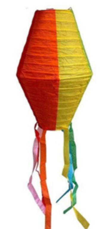 LATERNA DE PAPEL JUNINO 25CM