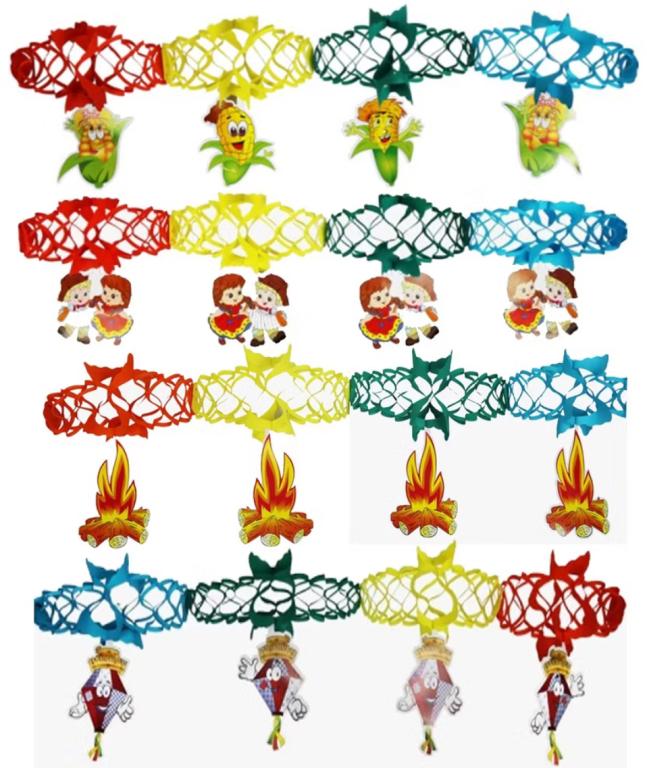 GUIRLANDA JUNINA SORTIDA 3MT 4 MODELOS