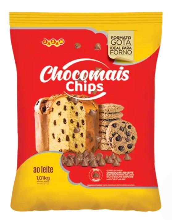 CHOCOMAIS CHIPS GOTAS LEITE 1,01KG