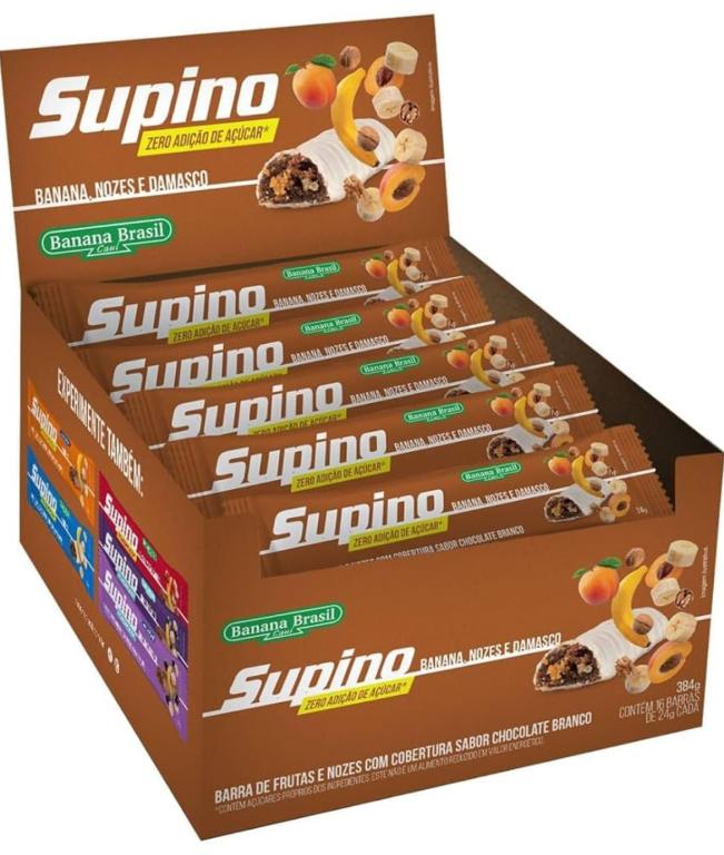 BARRA SUPINO ZERO BANANA NOZES E DAMASCO 24G