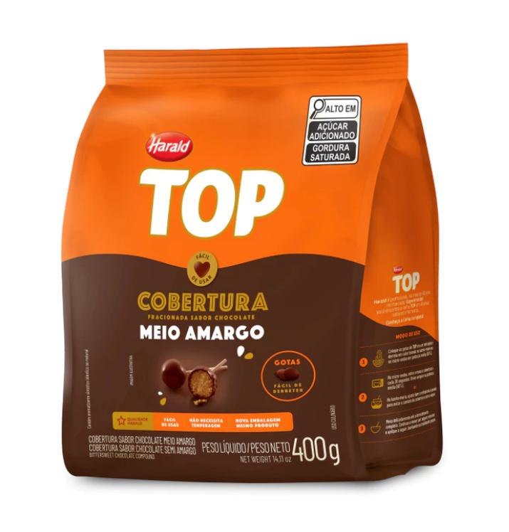 COBERTURA GOTAS TOP M. AMARGO 400G