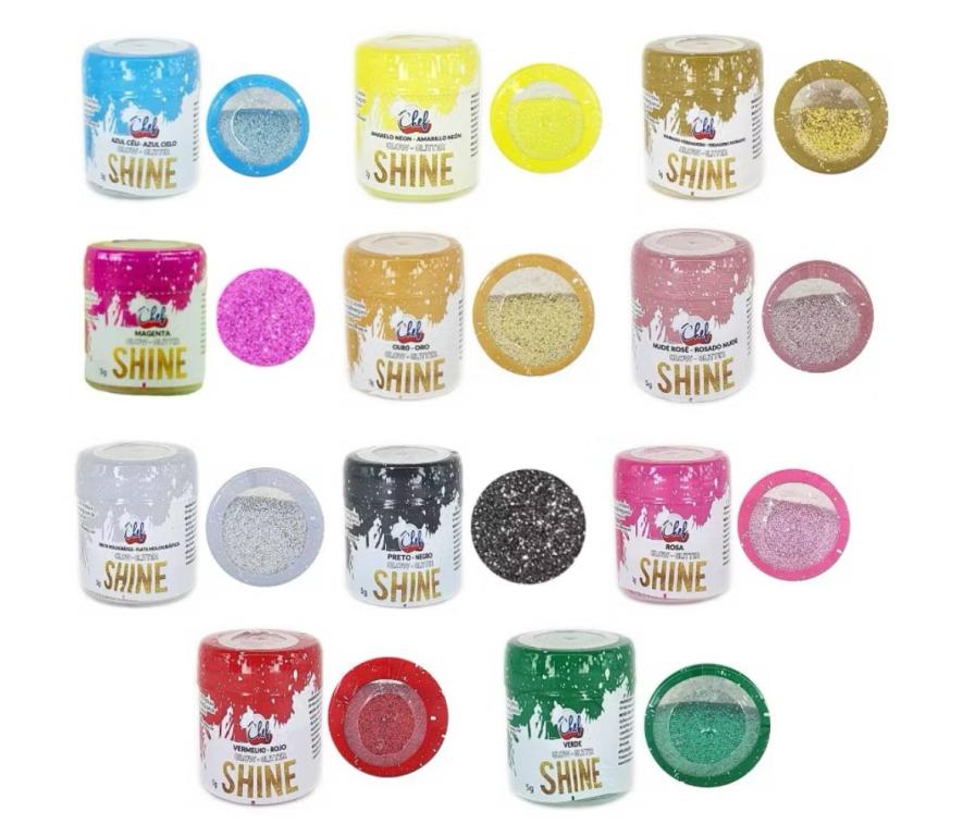 PÓ PARA DECORACAO CINTILANTE ICEBERG ROSA PETALO 5G