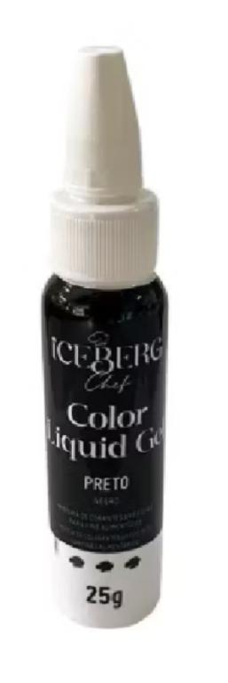 CORANTE LIQUIDO GEL ICEBERG PRETO 25G