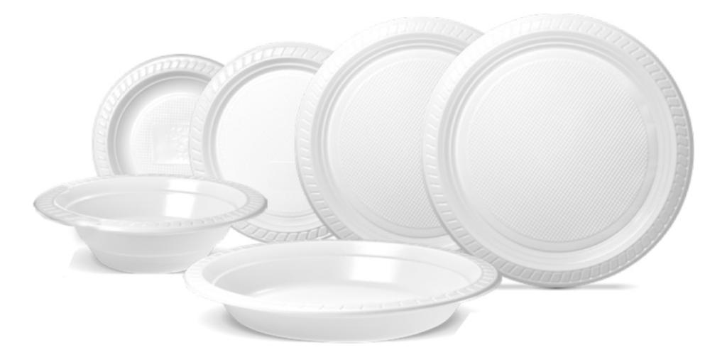 PRATO PLAST. TOTALPLAST BRANCO PR-15CM RASO C/10UN