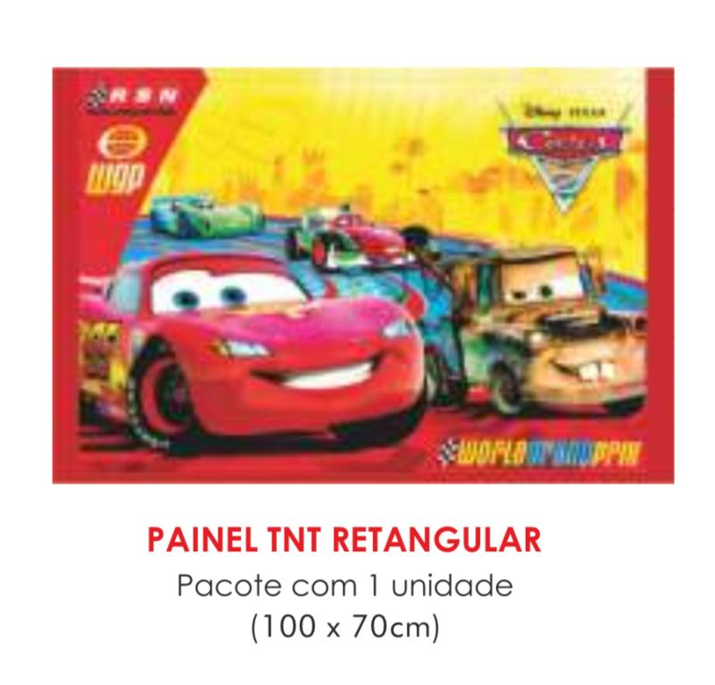 PAINEL TNT DUPLO RETANGULAR CARROS 70X100CM