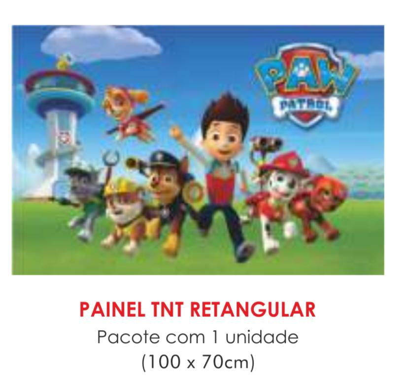 PAINEL TNT DUPLO RETANGULAR PATRULHA CANINA 70X100CM