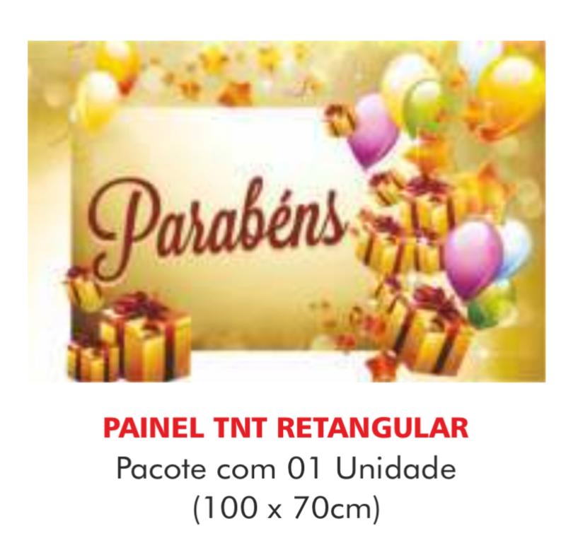 PAINEL TNT DUPLO RETANGULAR PARABENS 70X100CM