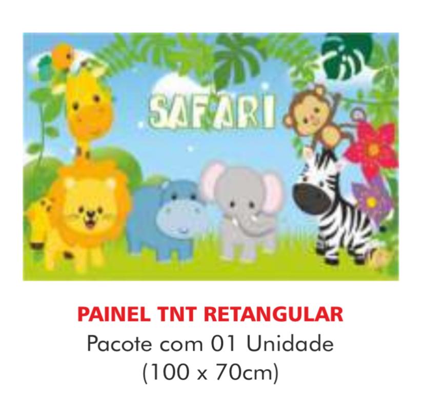 PAINEL TNT DUPLO RETANGULAR SAFARI 70X100CM