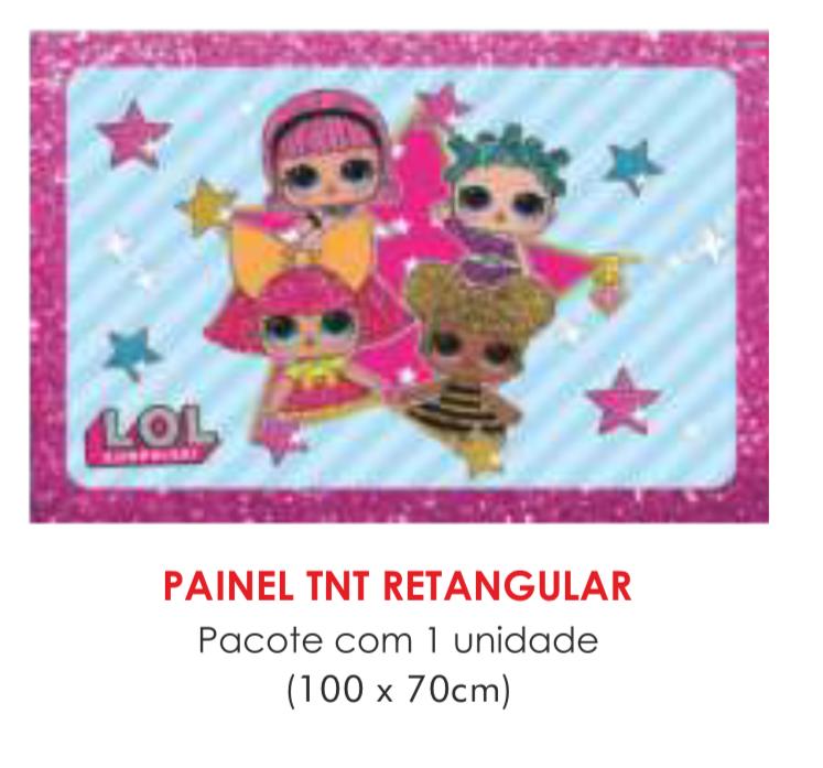 PAINEL TNT DUPLO RETANGULAR LOL SURPRISE 70X100CM