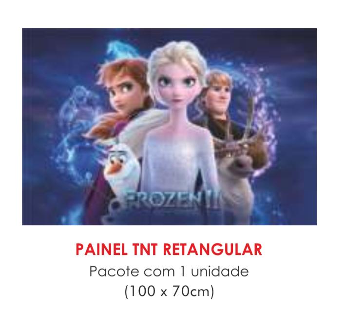PAINEL TNT DUPLO RETANGULAR FROZEN 70X100CM