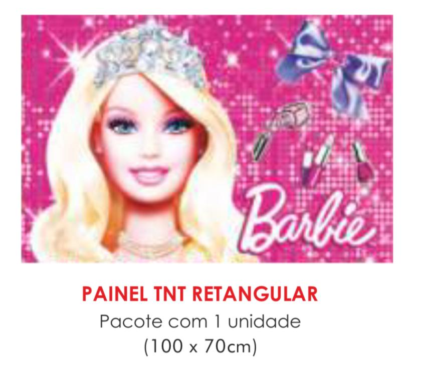 PAINEL TNT DUPLO RETANGULAR BARBIE 70X100CM