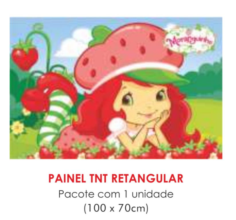 PAINEL TNT DUPLO RETANGULAR MORANGUINHO 70X100CM
