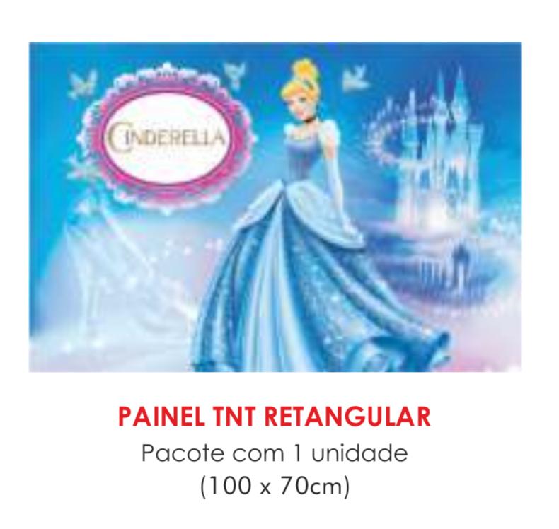 PAINEL TNT DUPLO RETANGULAR CINDERELA 70X100CM