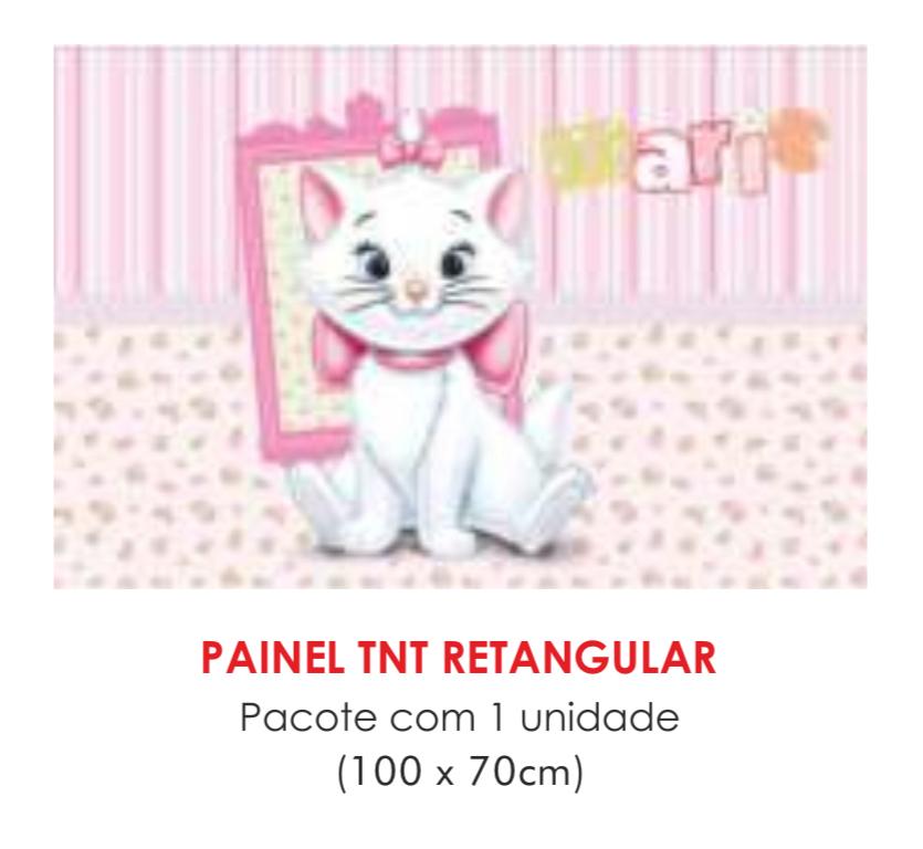 PAINEL TNT DUPLO RETANGULAR GATINHA MARIE 70X100CM