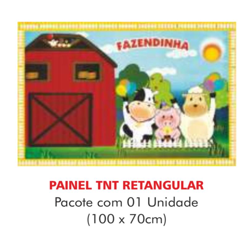PAINEL TNT DUPLO RETANGULAR FAZENDINHA 70X100CM