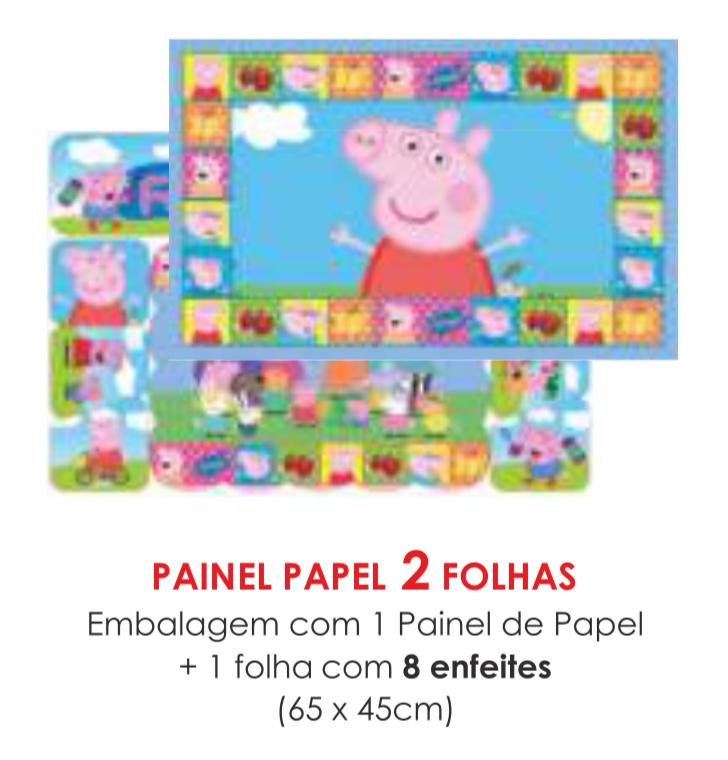 PAINEL ECONOMICO 2 FOLHAS PEPPA PIG