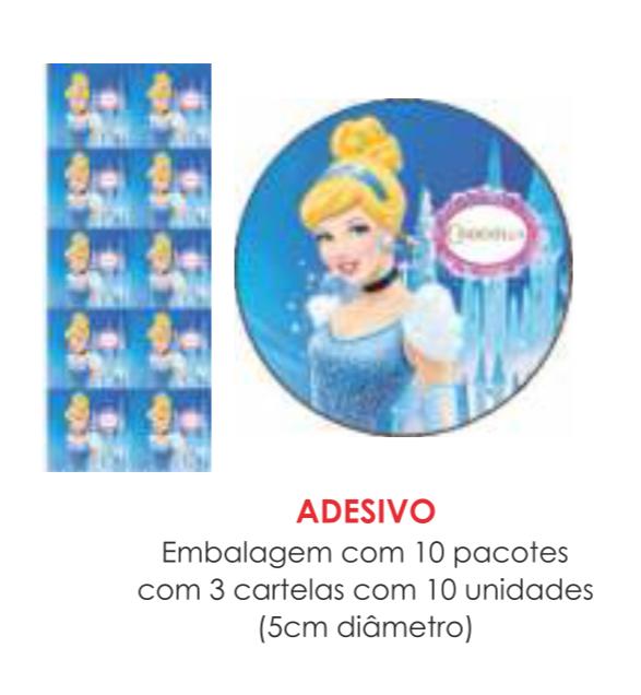 ADESIVO CINDERELA C/30UN