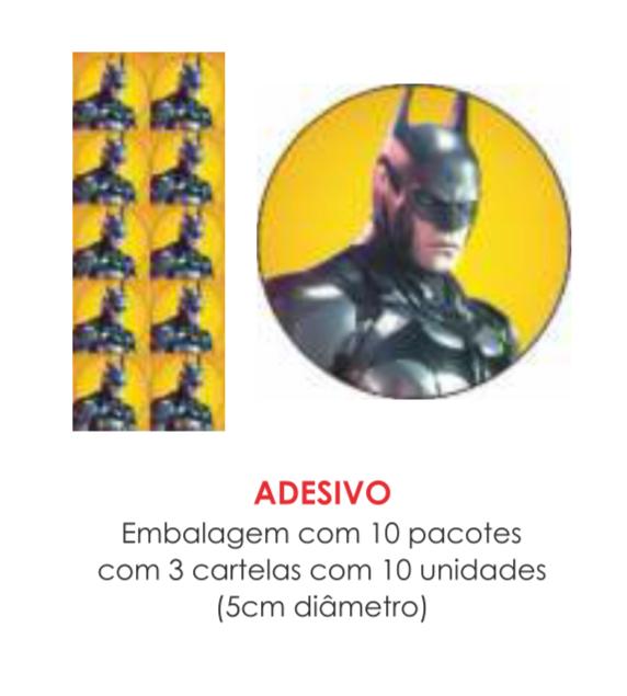 ADESIVO BATMAN C/30UN