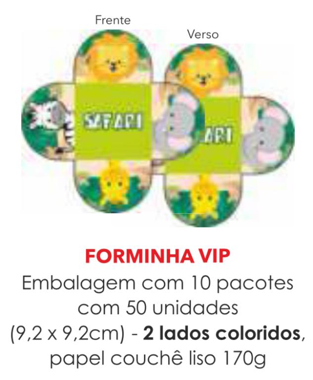 PORTA BOMBOM TEMA SAFARI 9,2X9,2CM C/30UN