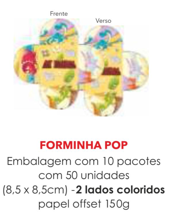 PORTA BOMBOM TEMA DINOSSAUROS 8,5X8,5CM C/50UN