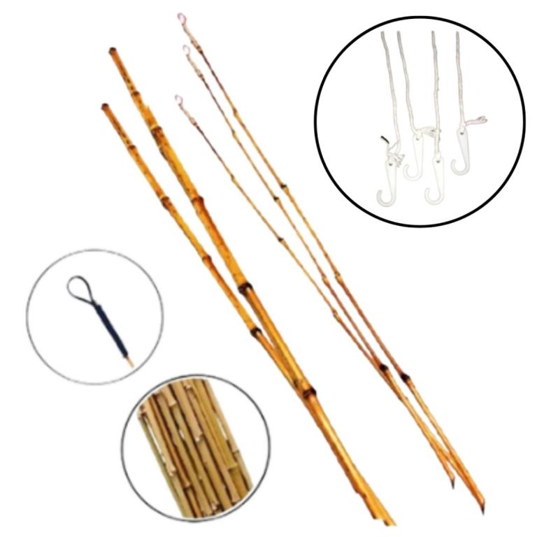 VARINHA DE BAMBU PARA PESCA 1,5M