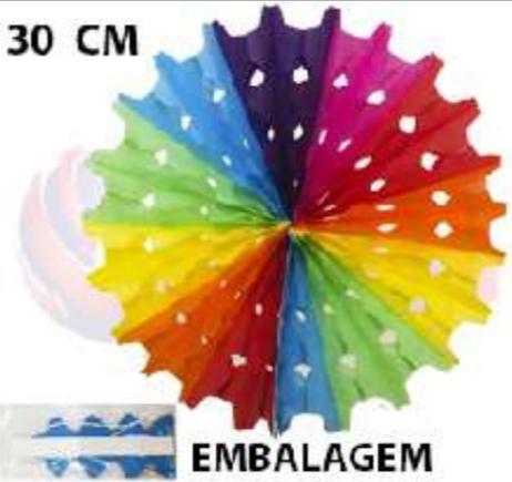 LANTERNA PAPEL PARA DECORACAO REDONDA 30CM