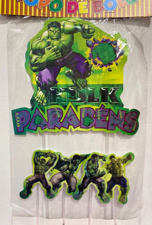 TOPO DE BOLO HULK