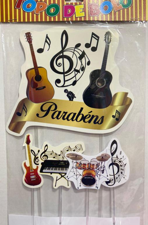 TOPO DE BOLO MUSICAL