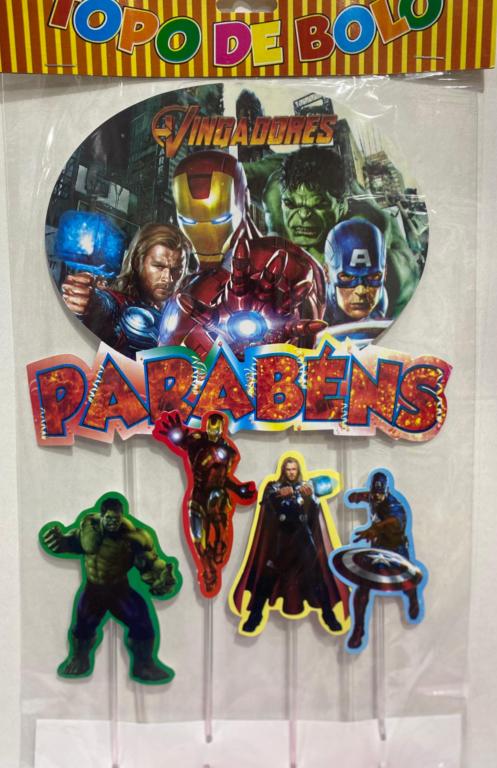 TOPO DE BOLO VINGADORES