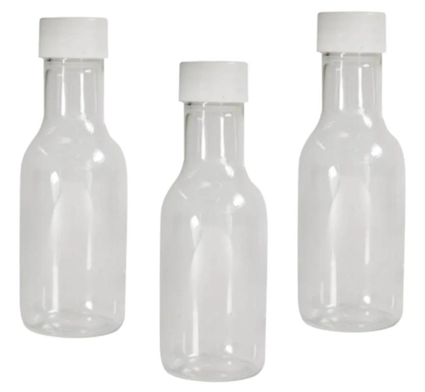 GARRAFINHA 50ML TAMPA BRANCA C/10UN