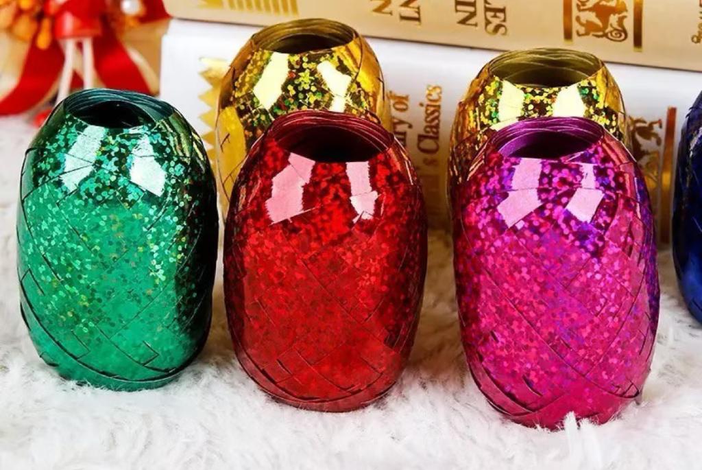 FITILHO PLAST. LASER HOLOGRAFICO PRETO C/50MTS