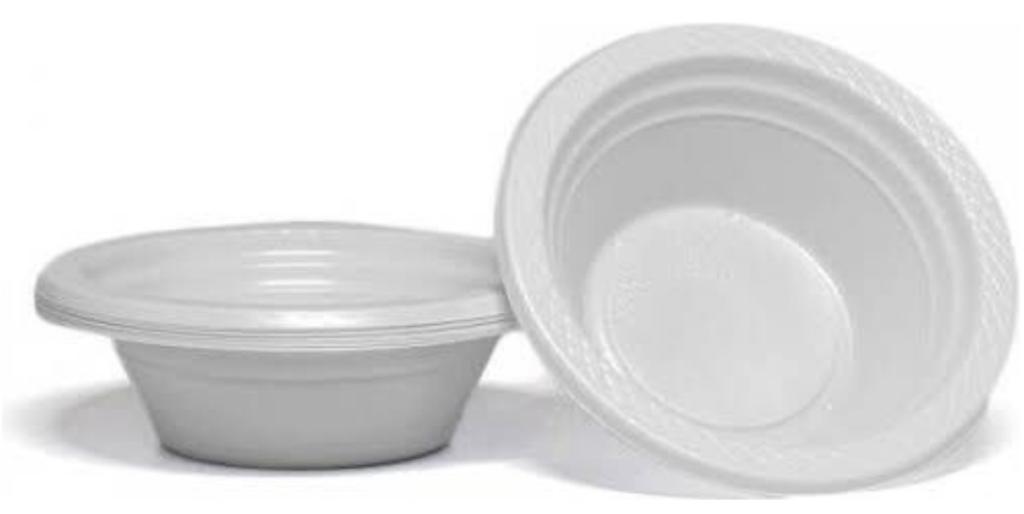 CUMBUCA PLAST. DIFFATTO BRANCO 15CM C/10UN