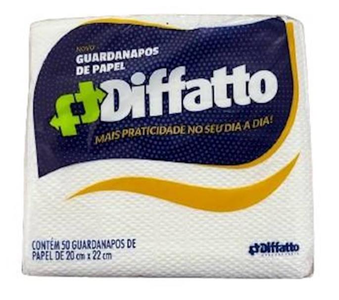 GUARDANAPO MESA DIFFATTO BRANCO 20X22 C/50UN