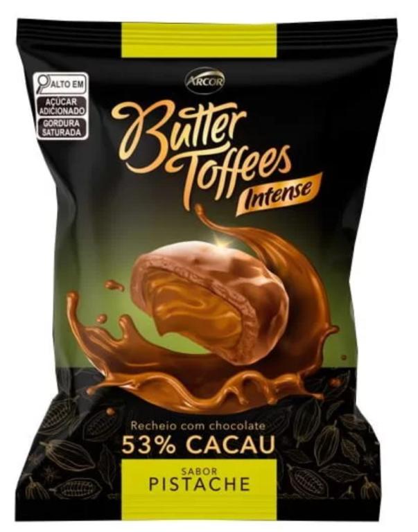 BALA BUTTER TOFFEES INTENSE 53% CACAU PISTACHE 500G