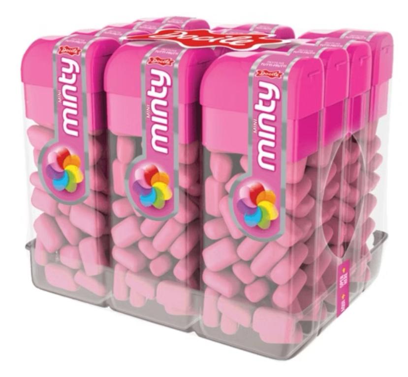 PASTILHA DOCILE MINI MINTY TUTTI-FRUTTI 14G