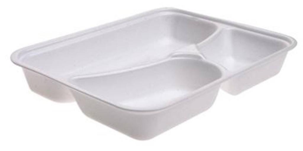 CONJ. MARMITA ISOPOR ULTRA 900/3 RETANG. C/TAMPA 900ML C/50UN