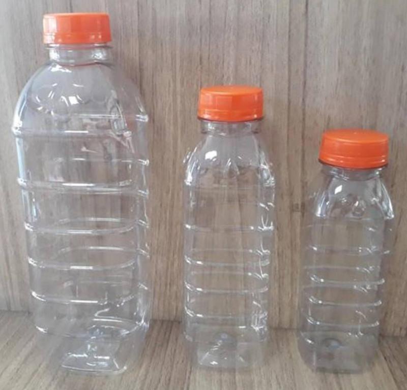 GARRAFA PET CRISTAL C/ TAMPA 300ML C/10UN