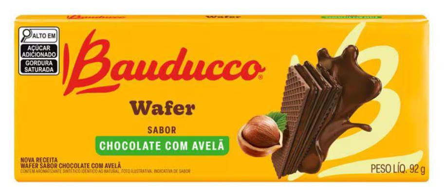WAFER BAUDUCCO CHOCOLATE C/AVELA 92G