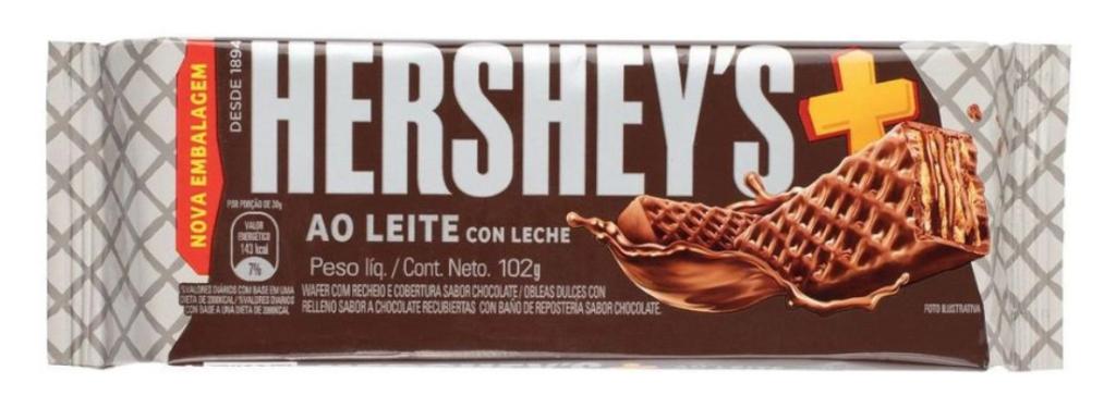 WAFER HERSHEY'S AO LEITE 102G