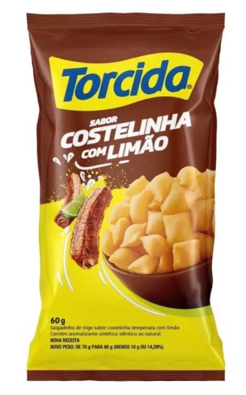 SALGADINHO TORCIDA COSTELINHA COM LIMAO 60G