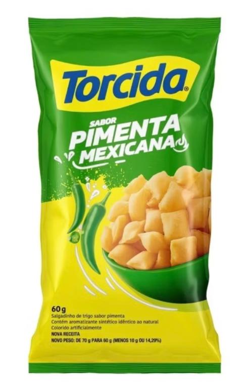 SALGADINHO TORCIDA PIMENTA MEXICANA 60G