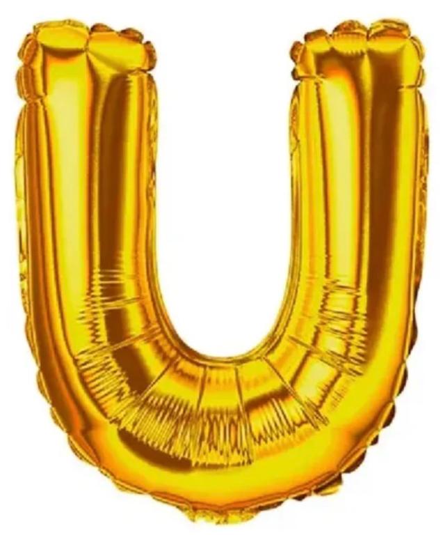 BALAO LETRA (U) DOURADO 45CM LELY