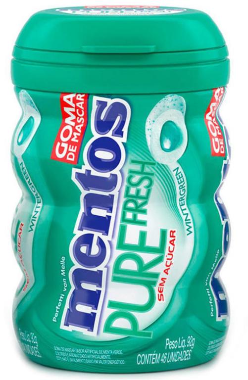 CHICLE MENTOS GARRAFA PURE FRESH WINTERGREEN 56G