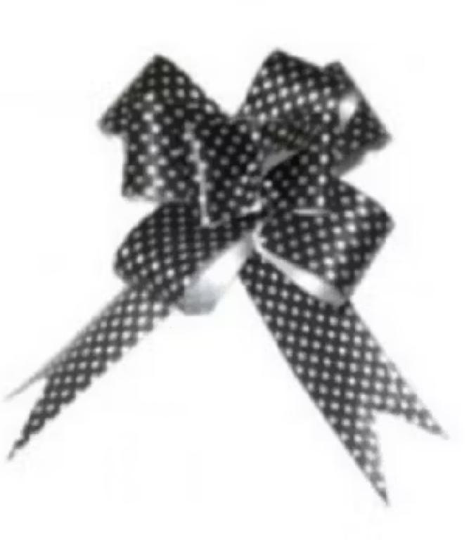 LACO MAGICO PRETO C/ BOLINHA BRANCA 49mmX780mm C/10UN