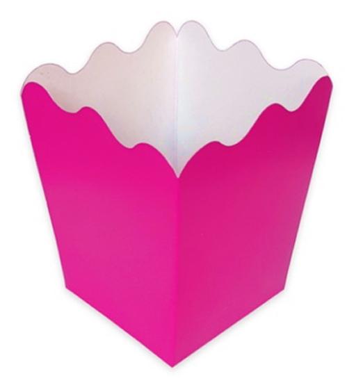 CACHEPOT PAPEL GRANDE 13X13 PINK C/10UN