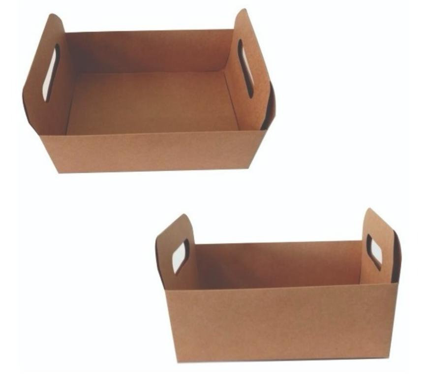 CESTA PAPEL KRAFT LISO