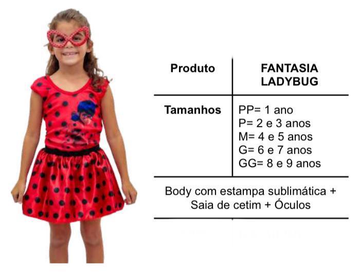 FANTASIA MIRACULOS LADY BUG + OCULOS BODY TAM. P