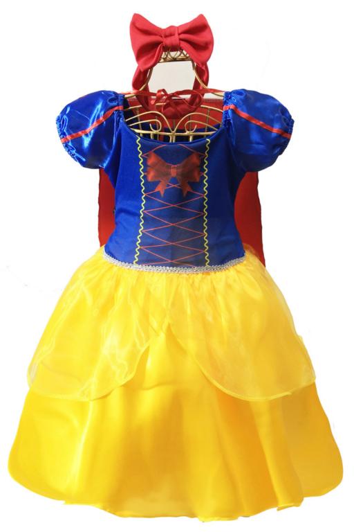 FANTASIA BRANCA DE NEVE + TIARA LACO VESTIDO TAM. P