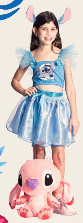 FANTASIA STITCH SAIA + BLUSA TAM. M
