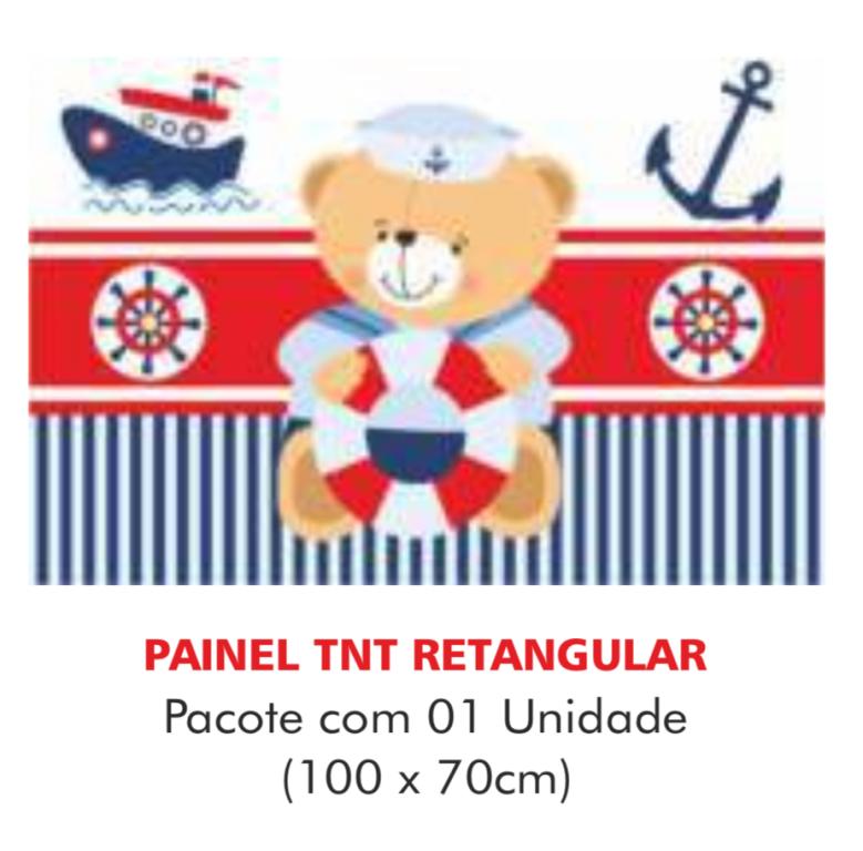 PAINEL TNT DUPLO RETANGULAR URSINHO MARINHEIRO 70X100CM